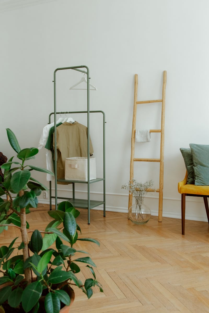 Organized modern interior space with stylish furnishings